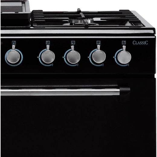 Rangemaster Classic 60 Dual Fuel Cooker - Black / Chrome